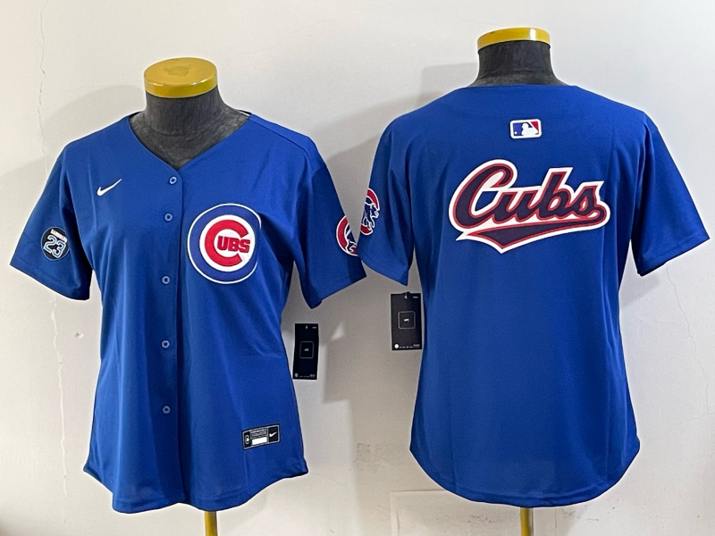 Youth Chicago Cubs blank blue 2025 Nike MLB jersey 006